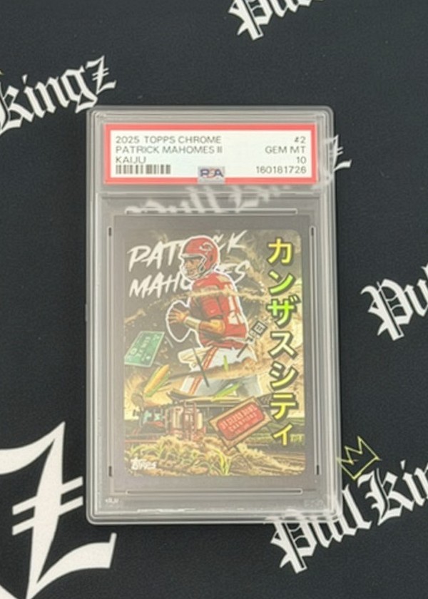 Patrick Mahomes II 2025 Topps Chrome Kaiju PSA 10