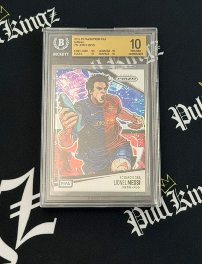 Lionel Messi 2025-26 Panini Prizm FIFA Manga BGS 10 Pristine